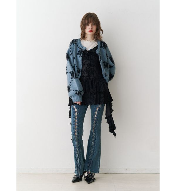 jouetie「パターン2WAYフェザーカーディガン」|カーディガン|