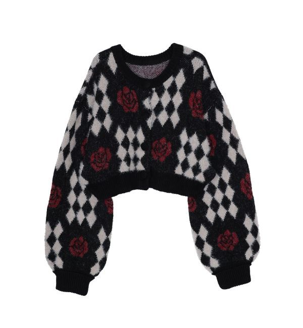 jouetie「パターン2WAYフェザーカーディガン」|カーディガン|ブラック