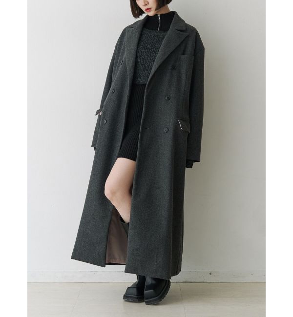 jouetie「ダブルブレストロングコート」|チェスターコート|