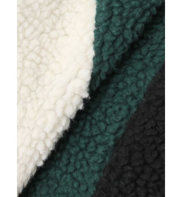 jouetie「カラーブロッキングボアジャケット」|ブルゾン・スタジャン|