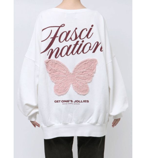 jouetie「バタフライドッキングスウェット」|スウェット・ジャージ|