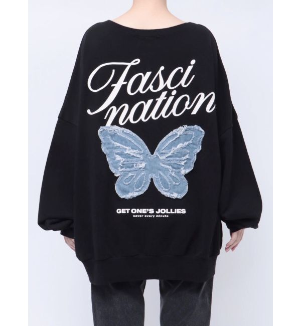 jouetie「バタフライドッキングスウェット」|スウェット・ジャージ|