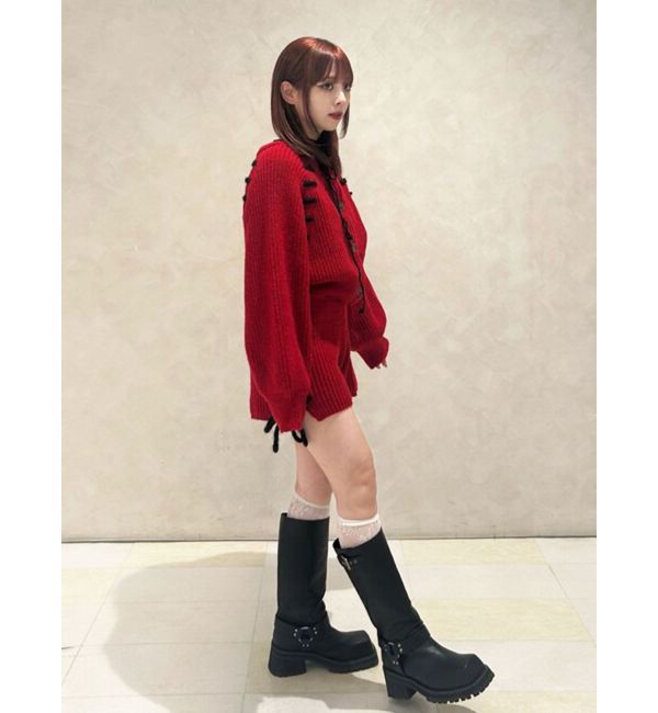 jouetie「バイカラーステッチニットショーツ【セットアップ対応】」|その他|