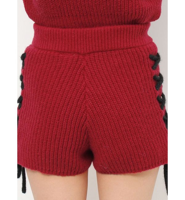 jouetie「バイカラーステッチニットショーツ【セットアップ対応】」|その他|