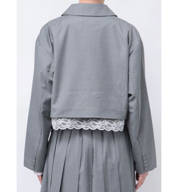 jouetie「ヘムレースショートジャケット【セットアップ対応】」|テーラードジャケット|
