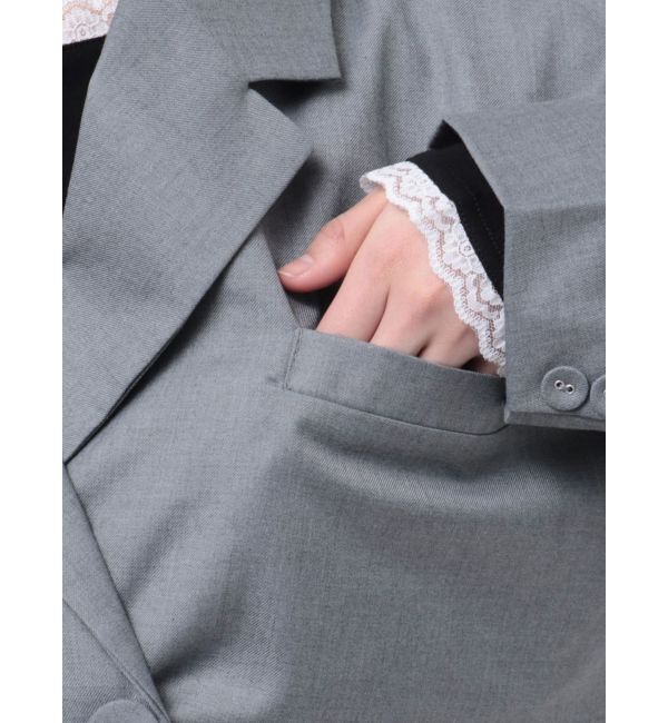 jouetie「ヘムレースショートジャケット【セットアップ対応】」|テーラードジャケット|