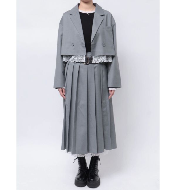 jouetie「ヘムレースショートジャケット【セットアップ対応】」|テーラードジャケット|