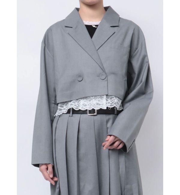 jouetie「ヘムレースショートジャケット【セットアップ対応】」|テーラードジャケット|