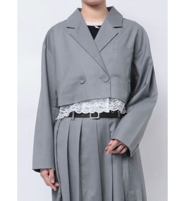 jouetie「ヘムレースショートジャケット【セットアップ対応】」|テーラードジャケット|