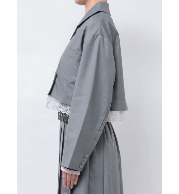 jouetie「ヘムレースショートジャケット【セットアップ対応】」|テーラードジャケット|