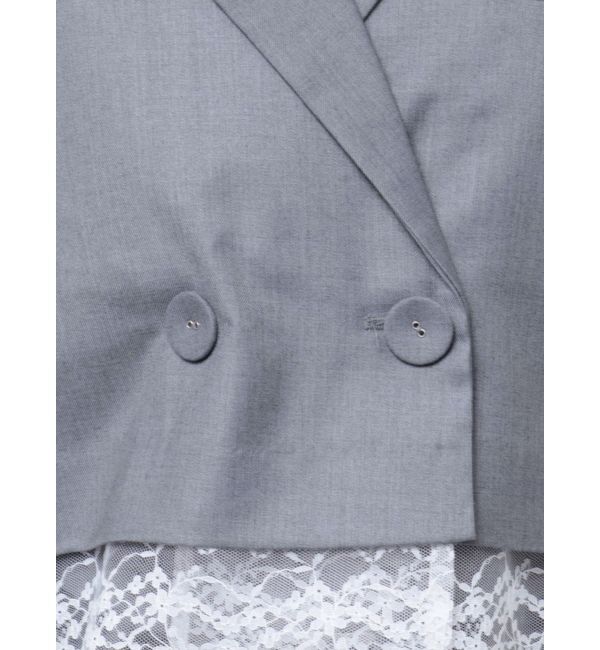 jouetie「ヘムレースショートジャケット【セットアップ対応】」|テーラードジャケット|
