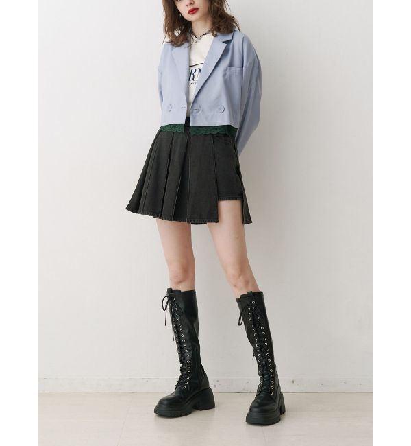 jouetie「ヘムレースショートジャケット【セットアップ対応】」|テーラードジャケット|