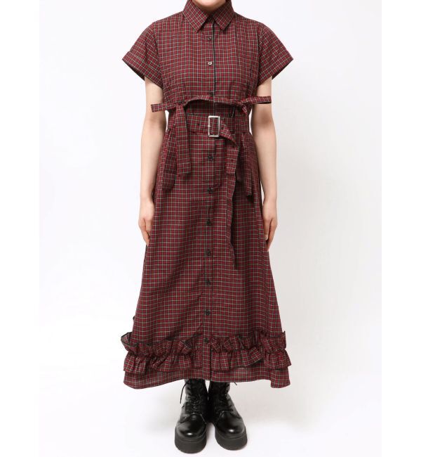 jouetie「ギャザーリボンシャツワンピース」|ワンピース|