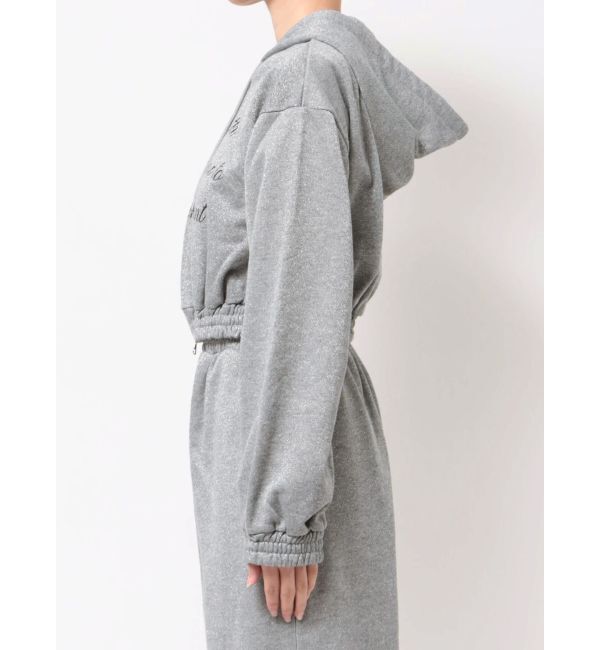 jouetie「ラメクロップドZIPフーディー」|パーカー|