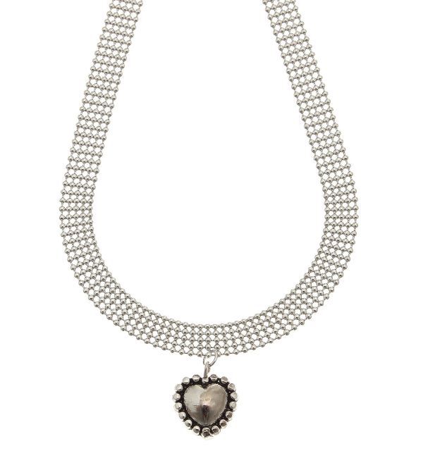 jouetie「メタルチェーンハートチョーカー」|ネックレス|