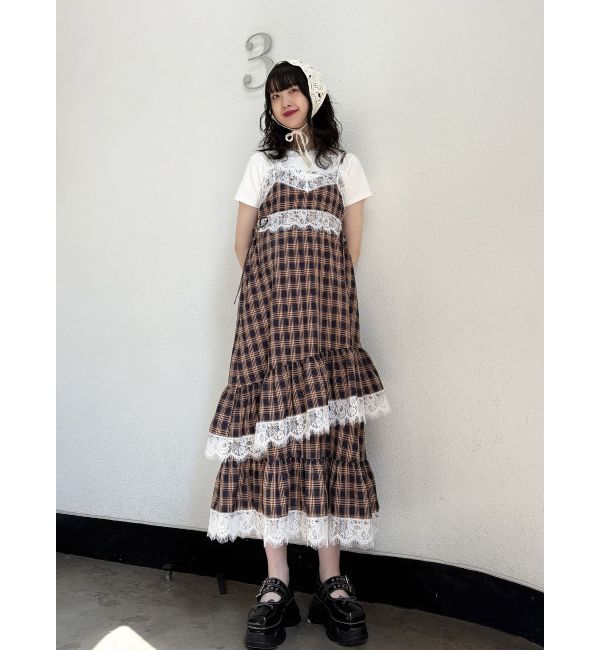 jouetie「レースドッキングキャミワンピース」|ワンピース|