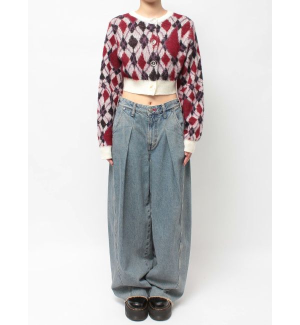 jouetie「2WAYパターンショートカーデ」|カーディガン|