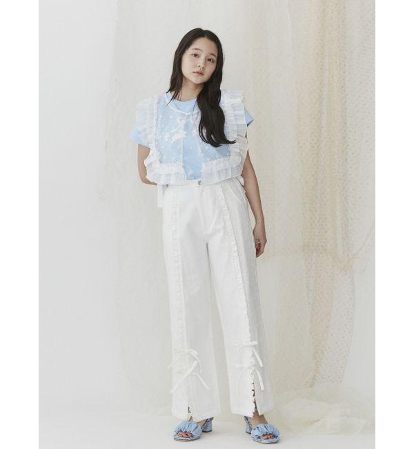 merry jenny「くしゅくしゅフリルミュール」|サンダル|