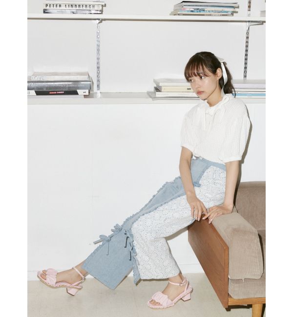 merry jenny「くしゅくしゅフリルミュール」|サンダル|