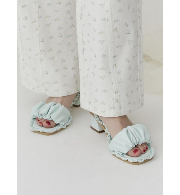 merry jenny「くしゅくしゅフリルミュール」|サンダル|