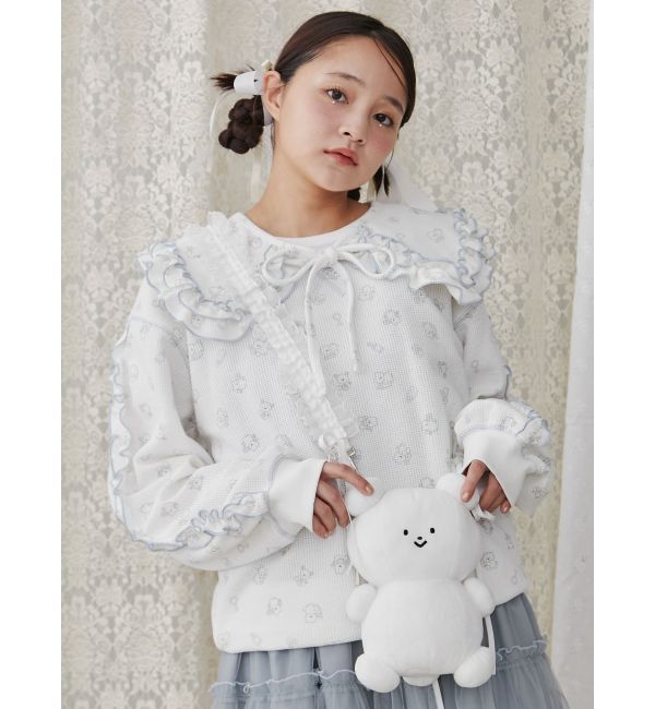 merry jenny「【peichan.コラボ】くまちゃんフリルポシェット」|ショルダー・メッセンジャー|