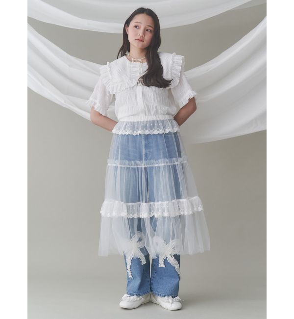 merry jenny「frillロングタンスニーカー」|スニーカー|