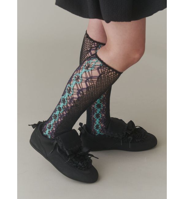 merry jenny「frillロングタンスニーカー」|スニーカー|ブラック