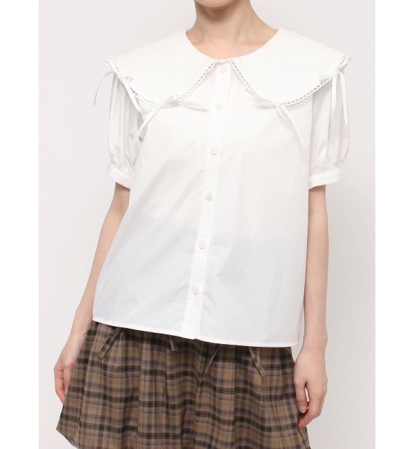 merry jenny「ピコレースリボンブラウス」|シャツ・ブラウス|
