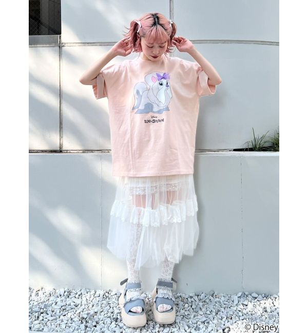 merry jenny「Lilo & Stitch 「ジジとマートルの仲間たち」Tシャツ」|Tシャツ・カットソー|