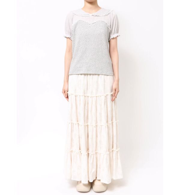 merry jenny「petit flowerセーラートップス」|Tシャツ・カットソー|