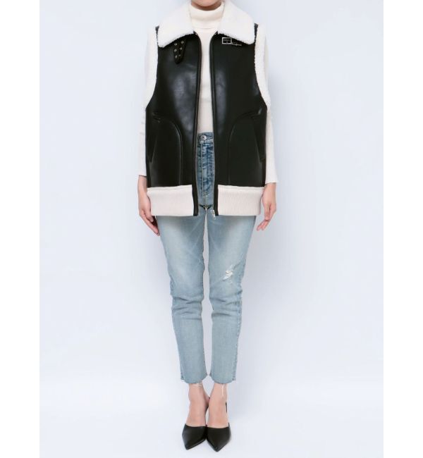 GYDA「フェイクムートンベスト」|ダウンベスト・ベスト|