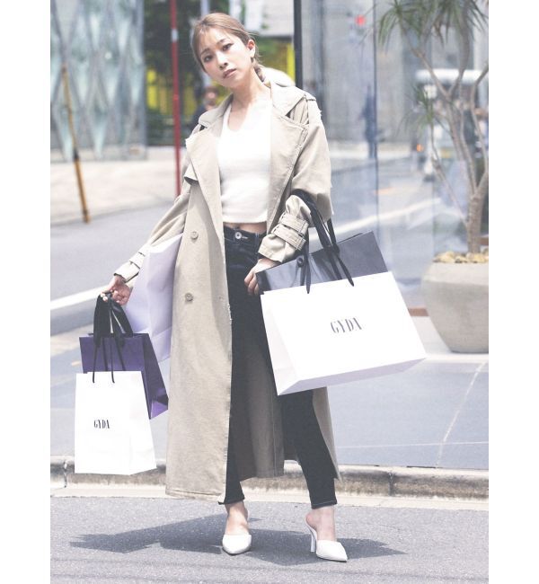 GYDA「グラインダーリラックストレンチコート」|トレンチコート|