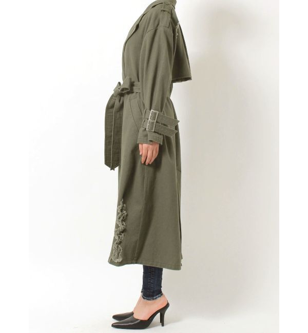 GYDA「グラインダーリラックストレンチコート」|トレンチコート|