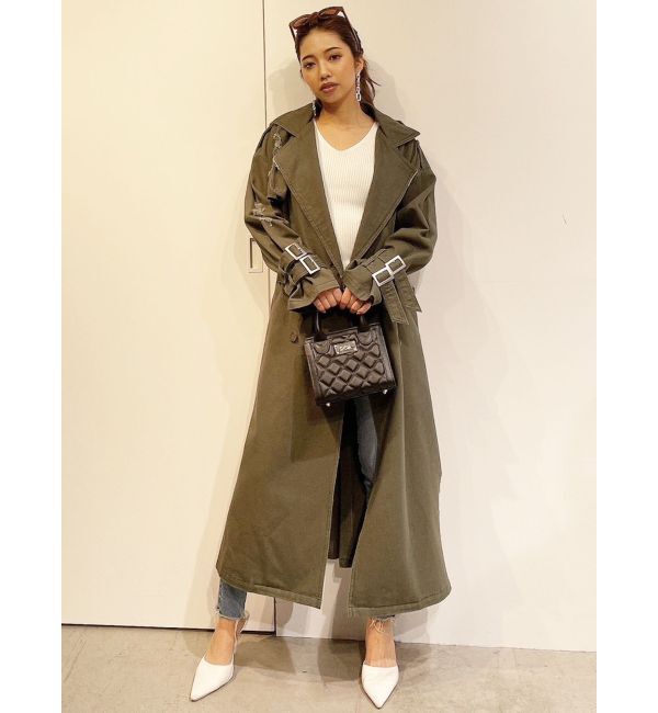 GYDA「グラインダーリラックストレンチコート」|トレンチコート|