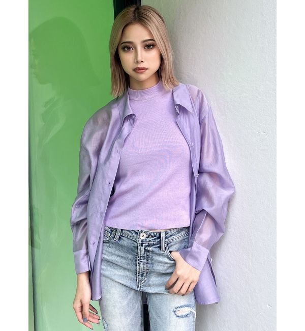 GYDA「3WAYショルダーOPENシアードッキングシャツ」|シャツ・ブラウス|