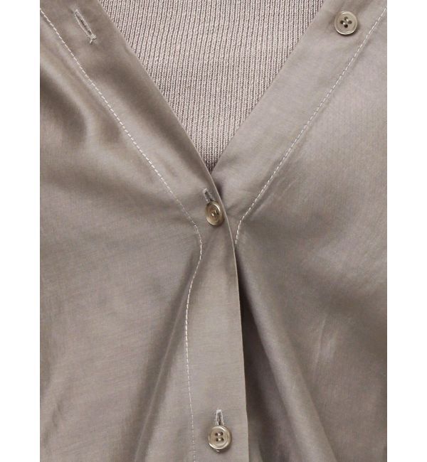 GYDA「3WAYショルダーOPENシアードッキングシャツ」|シャツ・ブラウス|