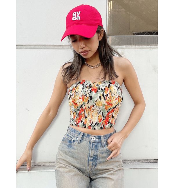 GYDA「Square gyda embroideryキャップ」|キャップ・キャスケット|