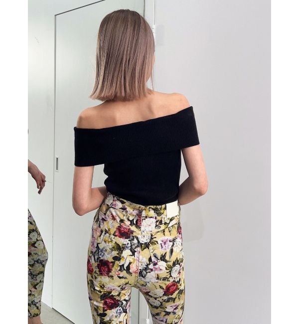 GYDA「サイドレースアップオフショルニットトップス」|ニット・セーター|