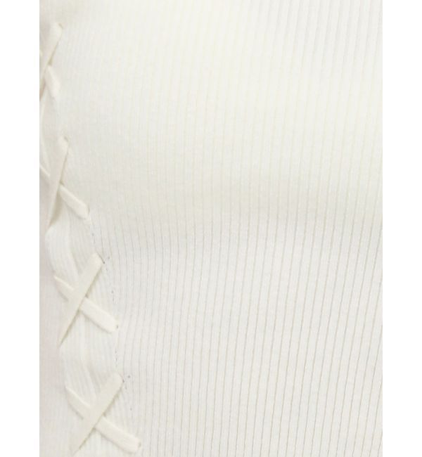 GYDA「サイドレースアップオフショルニットトップス」|ニット・セーター|