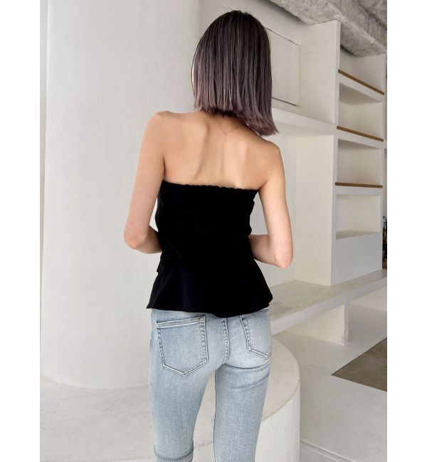 GYDA「【TINY】フロントZIPペプラムブラウス」|シャツ・ブラウス|