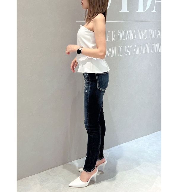 GYDA「【TINY】フロントZIPペプラムブラウス」|シャツ・ブラウス|