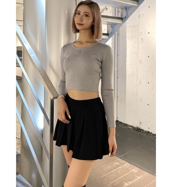 GYDA「NEWベルトSETプリーツスカートライクショートパンツ」|スカート|