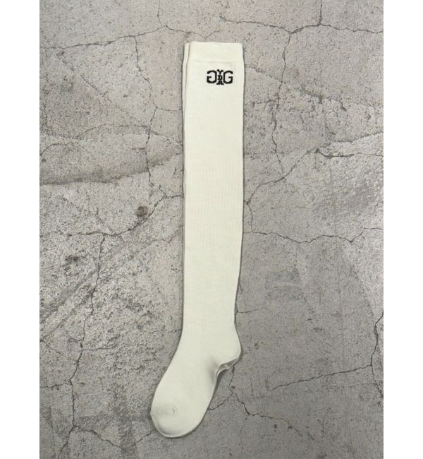 GYDA「Symmetry GYDA KNEE HIGH SOX」|ソックス|アイボリー