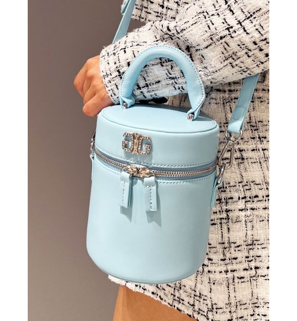 GYDA「Cylindrical 2WAYハンドBAG」|ハンドバッグ|スカイブルー