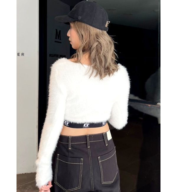 GYDA「G noobgydiesシャギーニットトップス」|ニット・セーター|