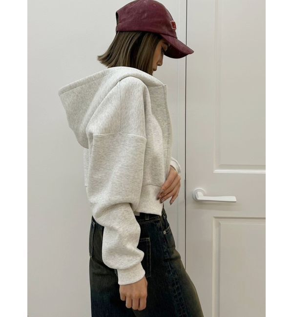 GYDA「GYGYラインストーンショートパーカー」|パーカー|