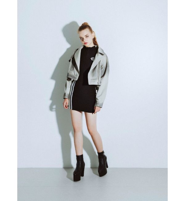 GYDA「GDサイドラインニットワンピース」|ワンピース|