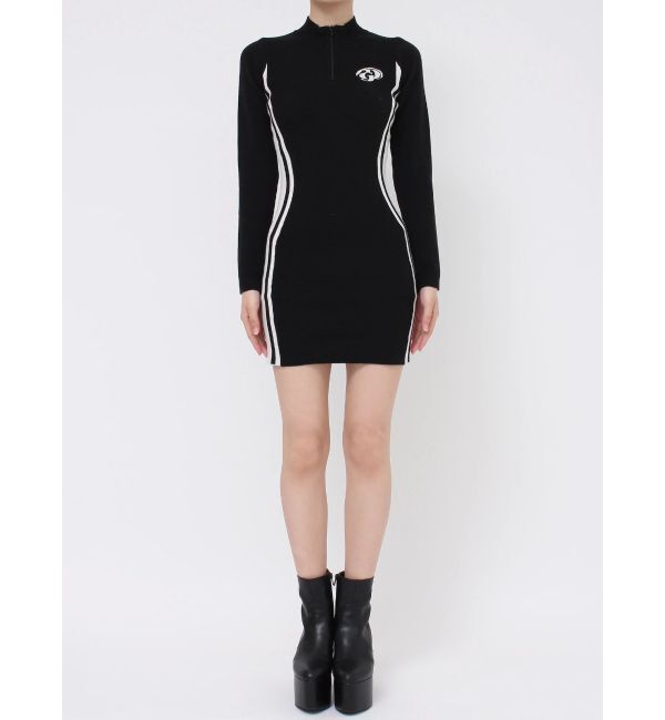 GYDA「GDサイドラインニットワンピース」|ワンピース|