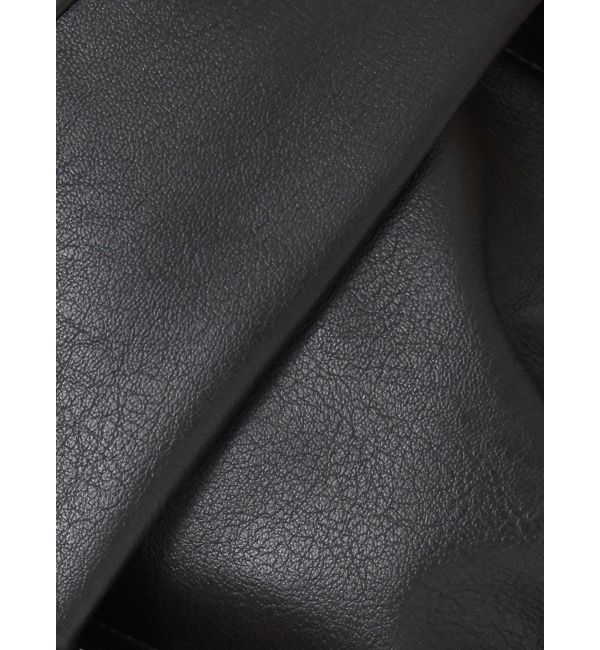 GYDA「Sleeve Studs フェイクレザージャケット」|ライダースジャケット|