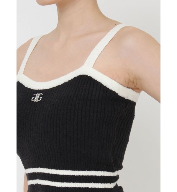 GYDA「ラインパイルニットビスチェ」|キャミソール|
